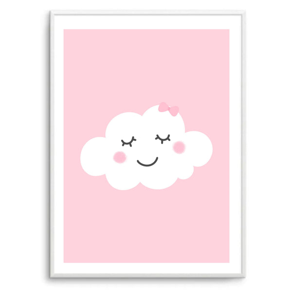 Pink & White Cloud | Art Print