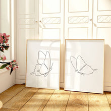 Load image into Gallery viewer, Line Art Butterfly Set of 2
