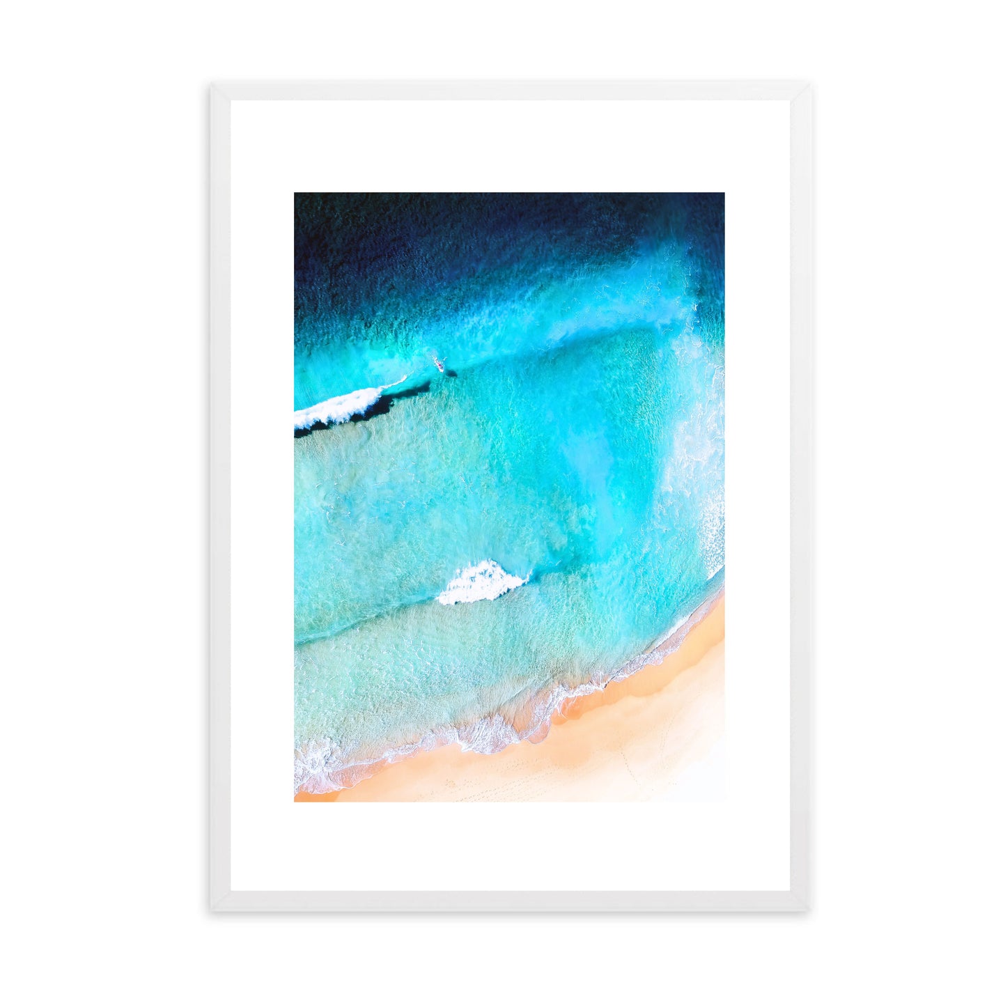 Aerial Beach V | Framed Print