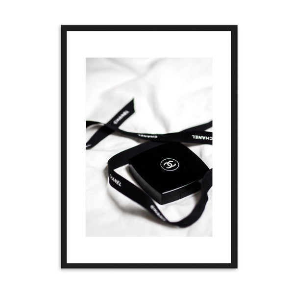 Designer Ribbon Black | Framed Print