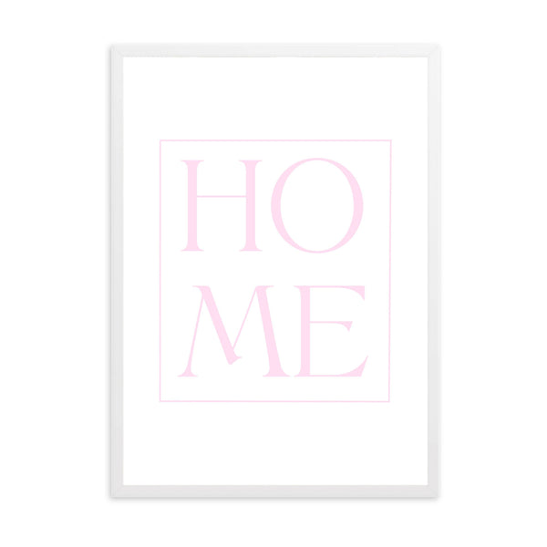 Matisse Home Pink & White | Framed Print