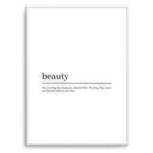 Load image into Gallery viewer, Beauty Definition (White)
