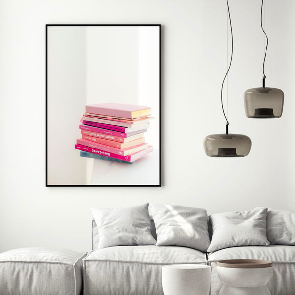 Pink Books | Art Print