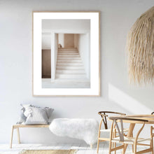 Load image into Gallery viewer, Neutral Aesthetic Stairs II | Framed Print
