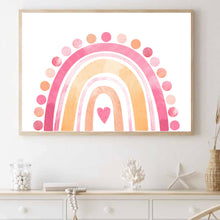 Load image into Gallery viewer, Boho Pink Watercolour Landscape | Art Print
