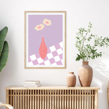 Load image into Gallery viewer, Flower Vase Checkered II | Art Print
