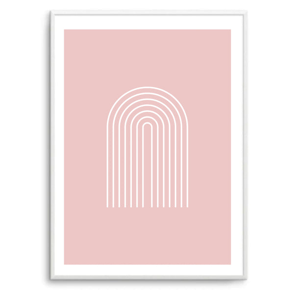 Boho Arch Pink | Art Print