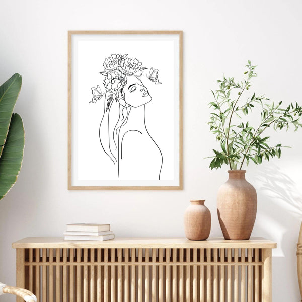 Line Art Flowerhead II | Art Print