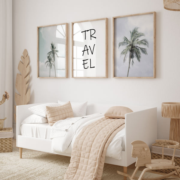 Palm Tree Travel Set of 3 | Gallery Wall