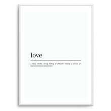 Load image into Gallery viewer, Love Definition (White)
