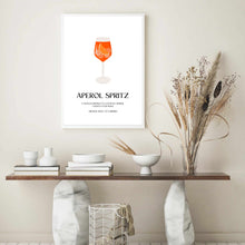 Load image into Gallery viewer, Aperol Spritz Cocktail | Art Print
