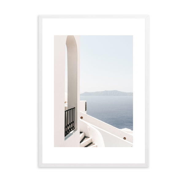 Greece Santorini White I | Framed Print
