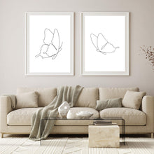 Load image into Gallery viewer, Line Art Butterfly Set of 2
