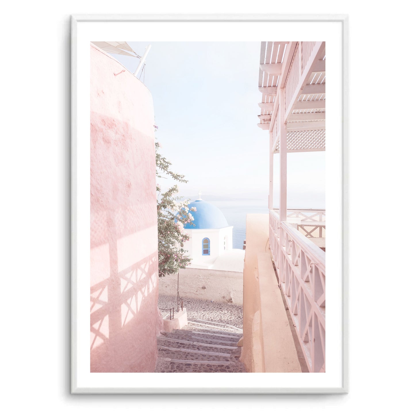 Greece Mykonos Pink III | Art Print