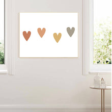 Load image into Gallery viewer, Boho Love Hearts Landscape | Art Print
