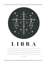 Load image into Gallery viewer, Libra Zodiac Black &amp; White
