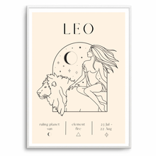Load image into Gallery viewer, Leo Zodiac I
