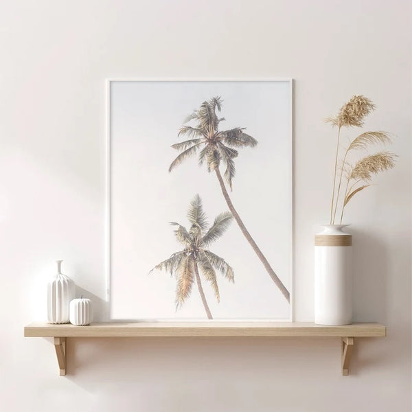 Coastal Beach Palm Tree | Art Print