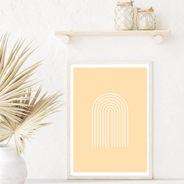 Boho Arch Apricot | Art Print