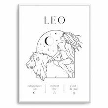 Load image into Gallery viewer, Leo Zodiac II
