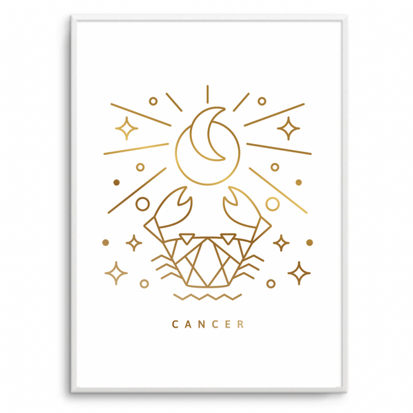 Cancer Zodiac Gold