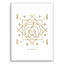 Load image into Gallery viewer, Virgo Zodiac Gold
