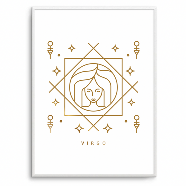 Virgo Zodiac Gold