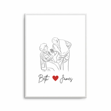 Load image into Gallery viewer, Love V | Personalised | Art Print
