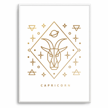Load image into Gallery viewer, Capricorn Zodiac Gold
