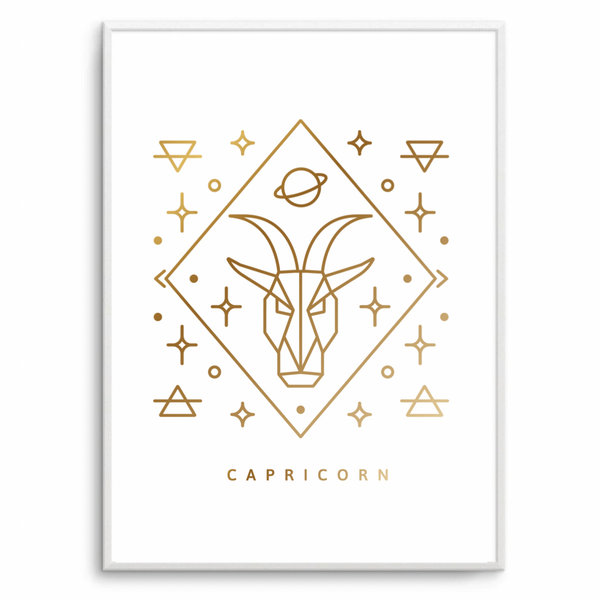 Capricorn Zodiac Gold