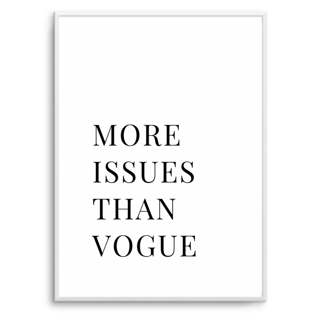 More Issues Than Vogue White