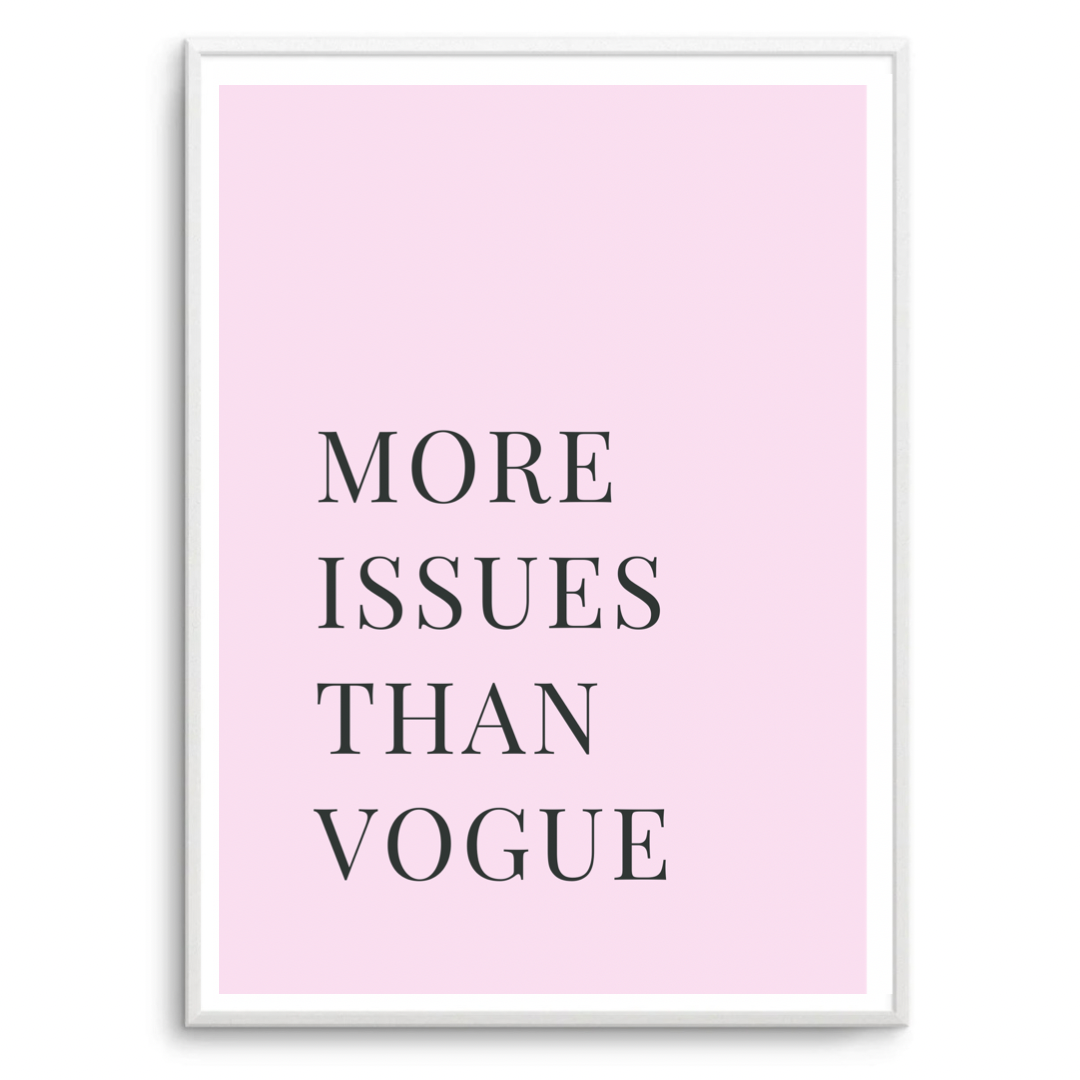 More Issues Than Vogue Pink