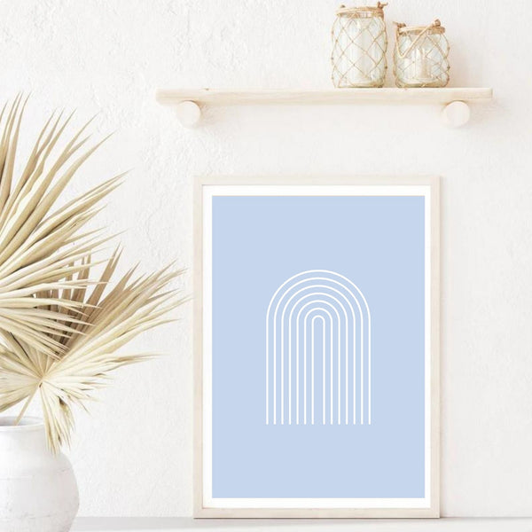 Boho Arch Blue | Art Print