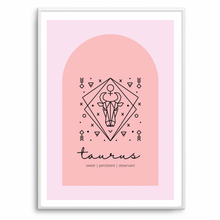 Load image into Gallery viewer, Taurus Zodiac Pink Arch
