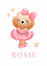 Load image into Gallery viewer, Personalised Baby Ballerina Teddy Pink
