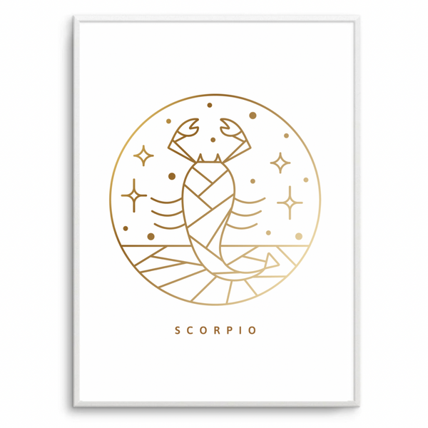 Scorpio Zodiac Gold