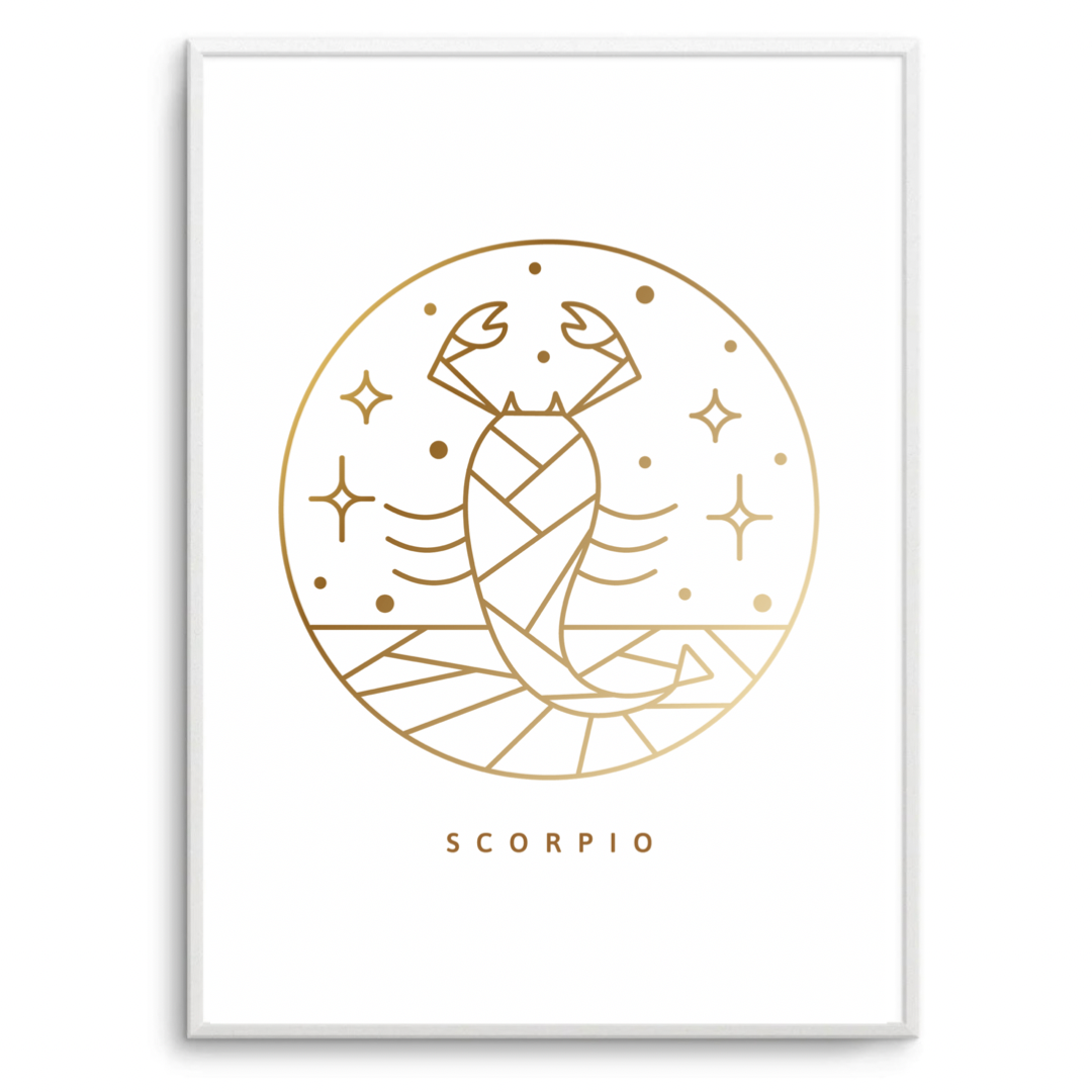Scorpio Zodiac Gold