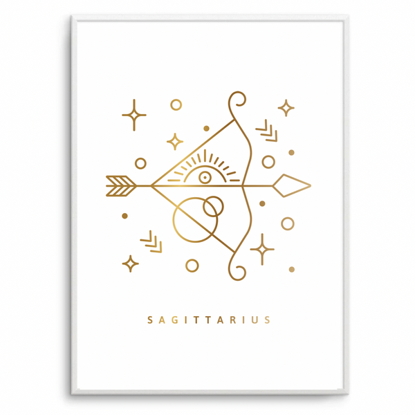 Sagittarius Zodiac Gold