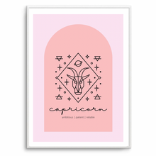 Load image into Gallery viewer, Capricorn Zodiac Pink Arch
