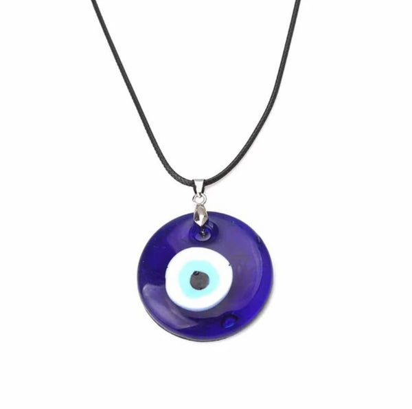Evil Eye Resin Necklace - Good Luck & Protection