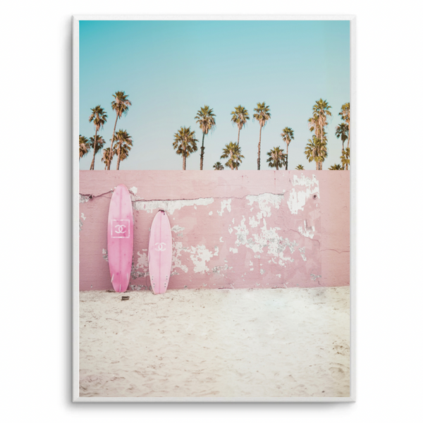 Pink Surfboard | Art Print