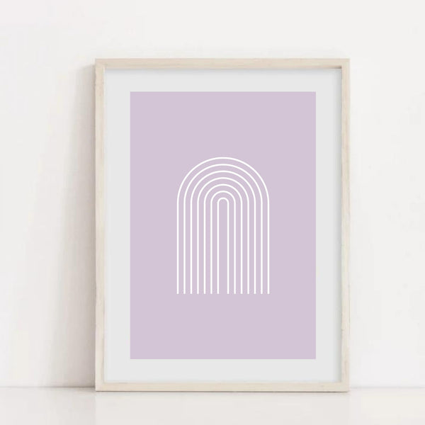 Boho Arch Mauve | Art Print