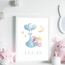 Load image into Gallery viewer, Personalised Baby Elephant Blue

