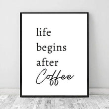 Load image into Gallery viewer, Life Begins After Coffee | Art Print
