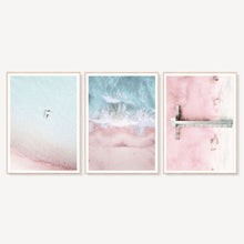Load image into Gallery viewer, Pink Waters Set of 3 | Gallery Wall

